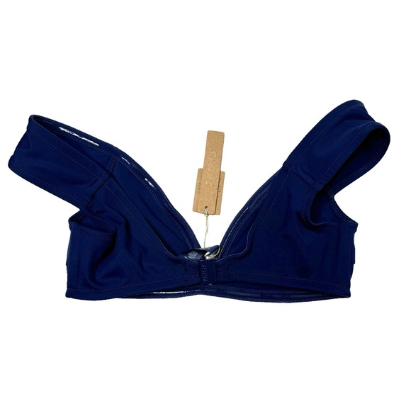 Skims | NWT Off Shoulder Shaping Swim Top Midnight Blue XS - Picture 6 of 8